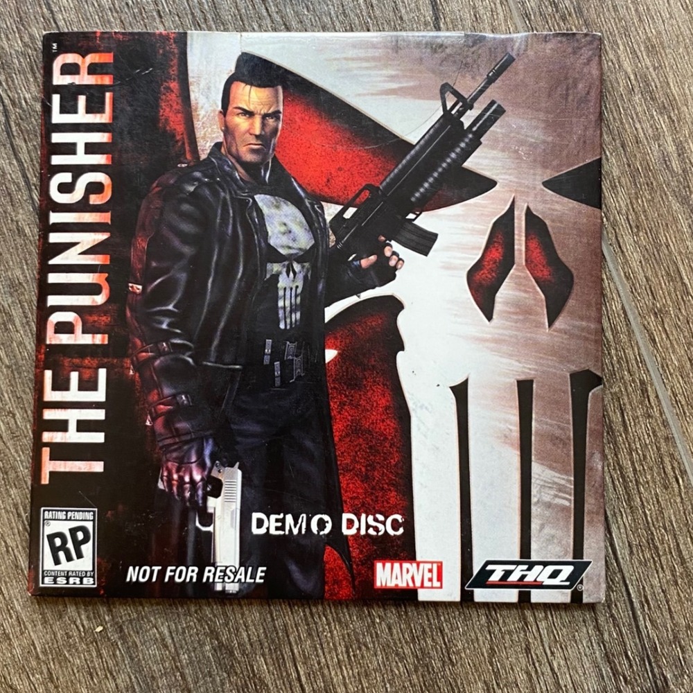 The Punisher PC CD-ROM Demo Disc 2005 Marvel THQ Promo Sleeve, Untested